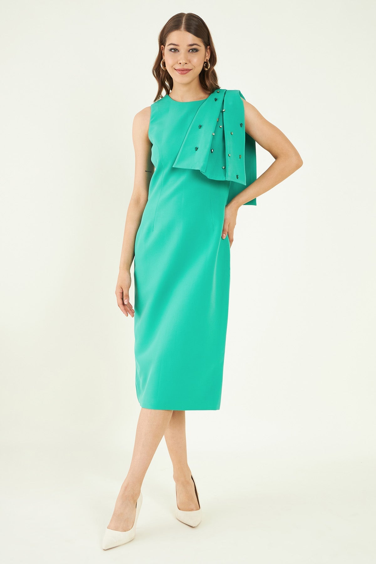 Buy Turquoise Midi Cocktail Dress Online